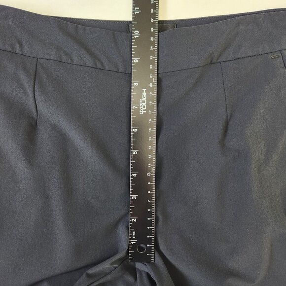 Alchemy Equipment Crop Trouser Pant Womens S Navy Side Zip Stretch Relaxed - Picture 6 of 12